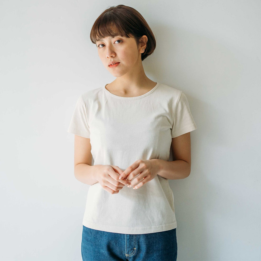 Japan Fit T-Shirt Women Ecru / Tシャツ