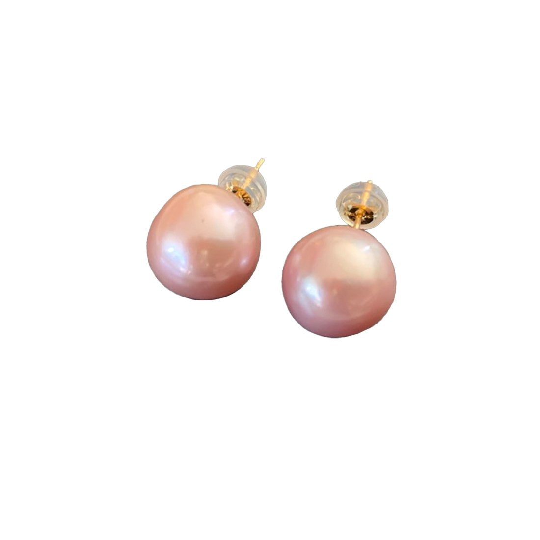 K18YG Lavender Pink Baroque Pearl / Pair / Midium(ピアス)