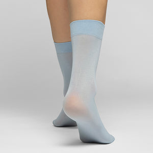 Malin Shimmery Socks Light blue（マリン キラキラ ソックス ブルー）