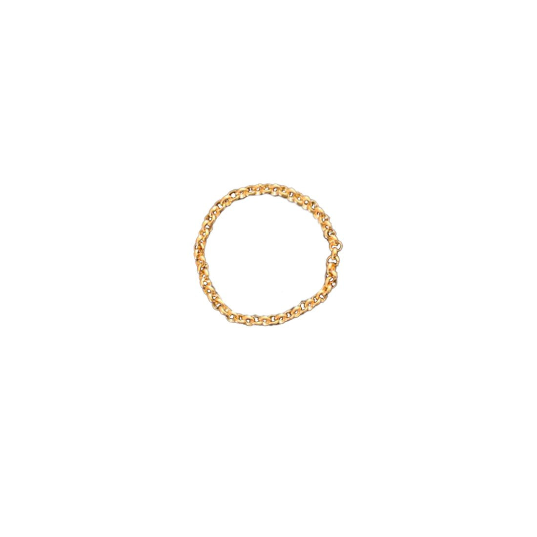 K18YG Hoop Chain Ring / Small（指輪）