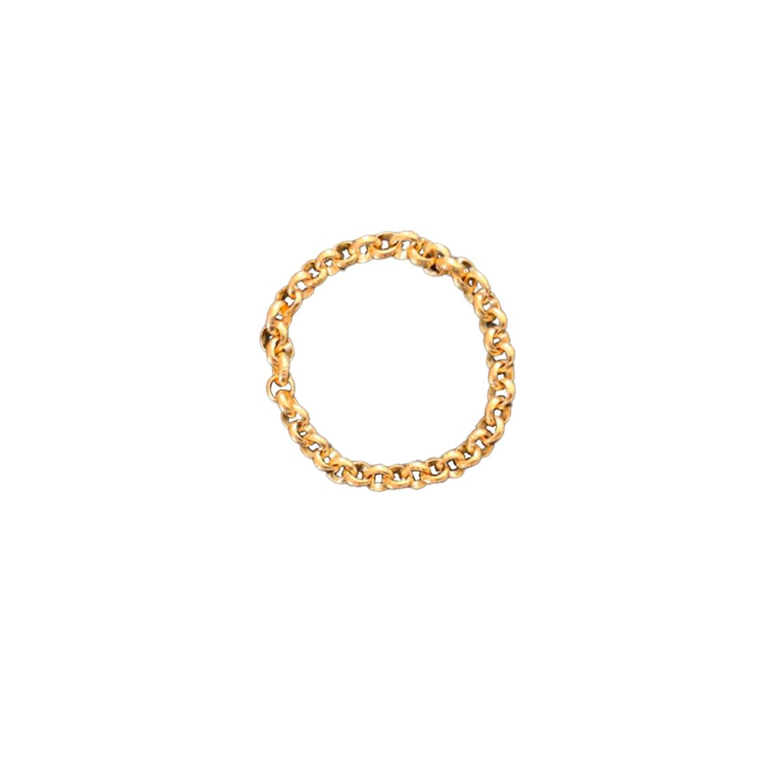 K18YG Hoop Chain Ring / Middle（指輪）