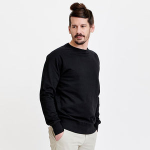 Raglan Sweater Unisex Black / ラグランスウェット