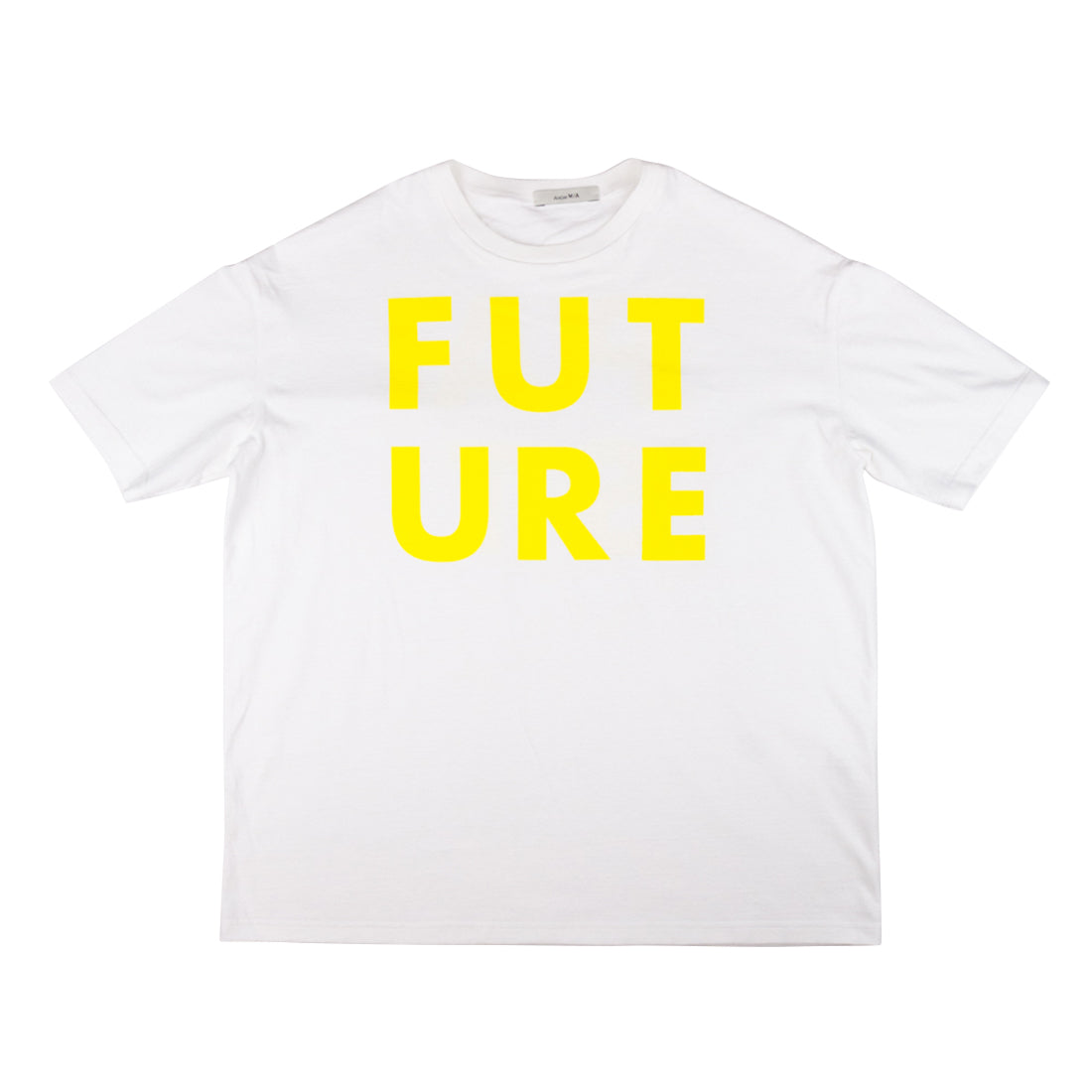 Print T-Shirt 「FUTURE」 Yellow L / プリントTシャツ 「FUTURE」 イエロー L