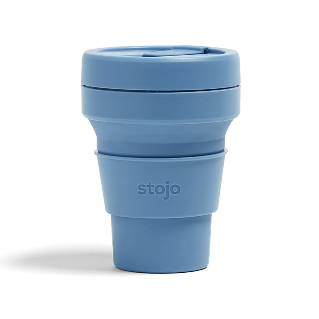 STOJO-POCKET CUP 折り畳み式エコカップ(12oz/355ml)【STEEL/スチール】