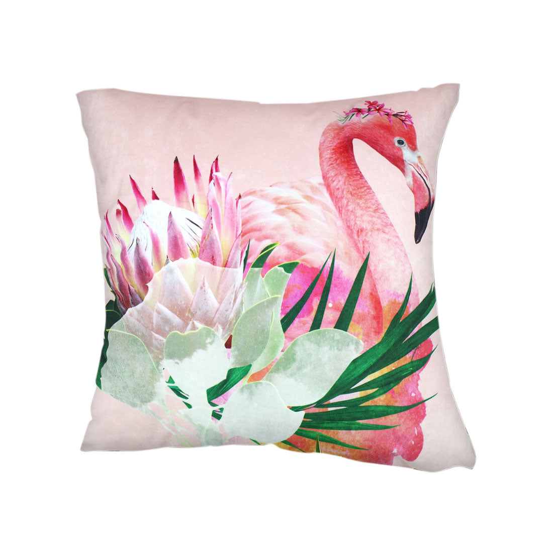エクスプローラークッションカバー Floral Flamingo