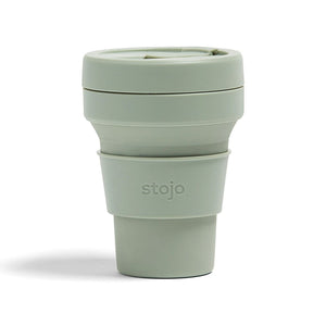 STOJO-POCKET CUP 折り畳み式エコカップ(12oz/355ml)【SAGE/セージ】