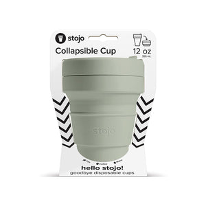 STOJO-POCKET CUP 折り畳み式エコカップ(12oz/355ml)【SAGE/セージ】