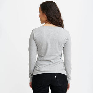 Long Sleeve Women Grey Melange / ロングスリーブTシャツ